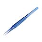 2UUL BlueT Curved Head Titanium Alloy 0.1mm Blue Tweezer for Precise Wire Jump