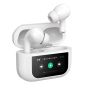TRUSMI Semi-In-ear multifunctional wireless Headphones with LED screen White