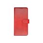 TRUSMI iPhone 16 Plus Cowhide Leather Wallet Case with Card Slot Red