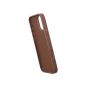 TRUSMI iPhone 16 Magnetic Cowhide Leather Case with Card Slot Wallet Light Brown