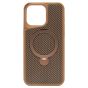 Brilliance LUX iPhone 15 Pro Max 360° Rotating Magnetic Metal Bracket Carbon Fiber Pattern Matte PC+TPU Phone case Gold