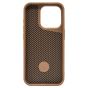 Brilliance LUX iPhone 15 Pro 360° Rotating Magnetic Metal Bracket Carbon Fiber Pattern Matte PC+TPU Phone case Gold