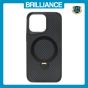 Brilliance LUX iPhone 13 Pro 360° Rotating Magnetic Metal Bracket Carbon Fiber Pattern Matte PC+TPU Phone case Black