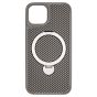 Brilliance LUX iPhone 14 360° Rotating Magnetic Metal Bracket Carbon Fiber Pattern Matte PC+TPU Phone case Grey