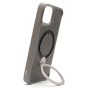 Brilliance LUX iPhone 14 360° Rotating Magnetic Metal Bracket Carbon Fiber Pattern Matte PC+TPU Phone case Grey