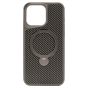Brilliance LUX iPhone 15 Pro Max 360° Rotating Magnetic Metal Bracket Carbon Fiber Pattern Matte PC+TPU Phone case Grey