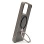 Brilliance LUX iPhone 15 Pro Max 360° Rotating Magnetic Metal Bracket Carbon Fiber Pattern Matte PC+TPU Phone case Grey
