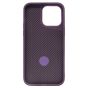 Brilliance LUX iPhone 14 Pro Max 360° Rotating Magnetic Metal Bracket Carbon Fiber Pattern Matte PC+TPU Phone case Purple