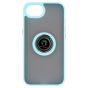 Brilliance LUX iPhone 16E Hybrid Shell Anti-shock Ring Kickstand TPU Matte Case Blue