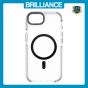 Brilliance LUX iPhone 16E Clear Magnetic Hybrid TPU + Acrylic Phone Case Black