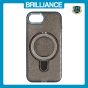 Brilliance LUX iPhone 16E Glitter Sparkle Magnetic Clear TPU + Acrylic with Kickstand Phone Case Black