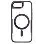 Brilliance LUX iPhone 16E Chrome-Plated Magnetic Clear TPU + Acrylic Phone Case Black Titanium