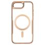 Brilliance LUX iPhone 16E Chrome-Plated Magnetic Clear TPU + Acrylic Phone Case Gold Titanium