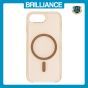 Brilliance LUX iPhone 16E High-Clarity Transparent Clear PC Magnetic Phone Case Gold
