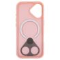 Brilliance LUX iPhone 16E Anti-shock Magnetic Matte Clear TPU + Acrylic Kickstand Phone Case Pink