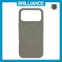 Brilliance LUX iPhone 16E Magnetic Solid Silicone with Open-Area Camera Cutout Phone Case Gray Titanium