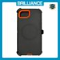 Brilliance HEAVY DUTY iPhone 16E (Pro Series) + Magnetic Case Black + Orange