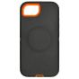Brilliance HEAVY DUTY iPhone 16E (Pro Series) + Magnetic Case Black + Orange
