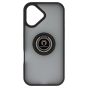 Brilliance LUX iPhone 17 Hybrid Shell Anti-shock Ring Kickstand TPU Matte Case Black