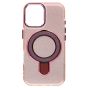 Brilliance LUX iPhone 17 Glitter Sparkle Magnetic Clear TPU + Acrylic with Kickstand Phone Case Pink