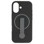 Brilliance LUX iPhone 17 Silicone with BackSide 360Â° Rotating Wrist Strap Magnetic Phone Case Black