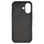 Brilliance LUX iPhone 17 Silicone with BackSide 360Â° Rotating Wrist Strap Magnetic Phone Case Black