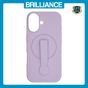 Brilliance LUX iPhone 17 Silicone with BackSide 360Â° Rotating Wrist Strap Magnetic Phone Case Purple