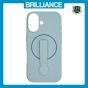 Brilliance LUX iPhone 17 Silicone with BackSide 360Â° Rotating Wrist Strap Magnetic Phone Case Sky Blue