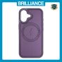 Brilliance LUX iPhone 17 Matte Magnetic TPU+PC+PU leather Phone Case Purple