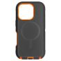 Brilliance HEAVY DUTY iPhone 17 (Pro Series) + Magnetic Case Black + Orange