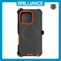 Brilliance HEAVY DUTY iPhone 17 (Pro Series) + Magnetic Case Black + Orange