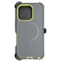 Brilliance HEAVY DUTY iPhone 17 (Pro Series) + Magnetic Case Dark Gray + Green