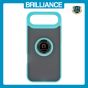 Brilliance LUX iPhone 17 Air Hybrid Shell Anti-shock Ring Kickstand TPU Matte Case Blue