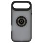 Brilliance LUX iPhone 17 Air Hybrid Shell Anti-shock Ring Kickstand TPU Matte Case Black