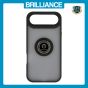 Brilliance LUX iPhone 17 Air Hybrid Shell Anti-shock Ring Kickstand TPU Matte Case Black