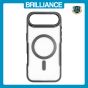 Brilliance LUX iPhone 17 Air Chrome-Plated Magnetic Clear TPU + Acrylic Phone Case Black Titanium