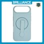 Brilliance LUX iPhone 17 Air Silicone with BackSide 360° Rotating Wrist Strap Magnetic Phone Case Sky Blue
