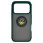 Brilliance LUX iPhone 17 Pro Hybrid Shell Anti-shock Ring Kickstand TPU Matte Case Dark Green