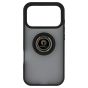 Brilliance LUX iPhone 17 Pro Hybrid Shell Anti-shock Ring Kickstand TPU Matte Case Black