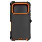 Brilliance HEAVY DUTY iPhone 17 Pro (Pro Series) + Magnetic Case Black + Orange