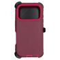 Brilliance HEAVY DUTY iPhone 17 Pro (Pro Series) + Magnetic Case Dark Red