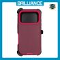Brilliance HEAVY DUTY iPhone 17 Pro (Pro Series) + Magnetic Case Dark Red