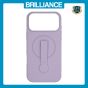 Brilliance LUX iPhone 17 Pro Max Silicone with BackSide 360Â° Rotating Wrist Strap Magnetic Phone Case Purple