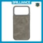 Brilliance LUX iPhone 17 Pro Max Matte Magnetic TPU+PC+PU leather Phone Case Gray