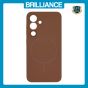 Brilliance LUX iPhone 17 Pro Max Magnetic Solid Silicone with Open-Area Camera Cutout Phone Case Brown