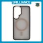 Brilliance LUX Samsung S25 Silicone-Feel Magnetic Hybrid TPU + PC Phone Case Desert Titanium