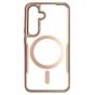 Brilliance LUX Samsung S25 Chrome-Plated Magnetic Clear TPU + Acrylic Phone Case Gold Titanium