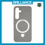 Brilliance LUX Samsung S25 TPU+PC Magnetic Airbag Anti-fall Phone Case Gray