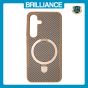 Brilliance LUX Samsung S25 TPU+PC Magnetic Airbag Anti-fall Phone Case Gold