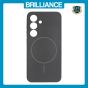 Brilliance LUX Samsung S25 Magnetic Solid Silicone with Open-Area Camera Cutout Phone Case Black